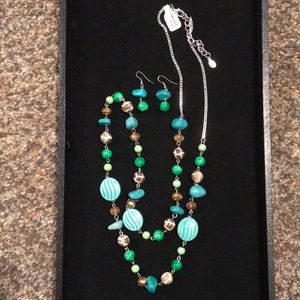 Necklace and earrings set